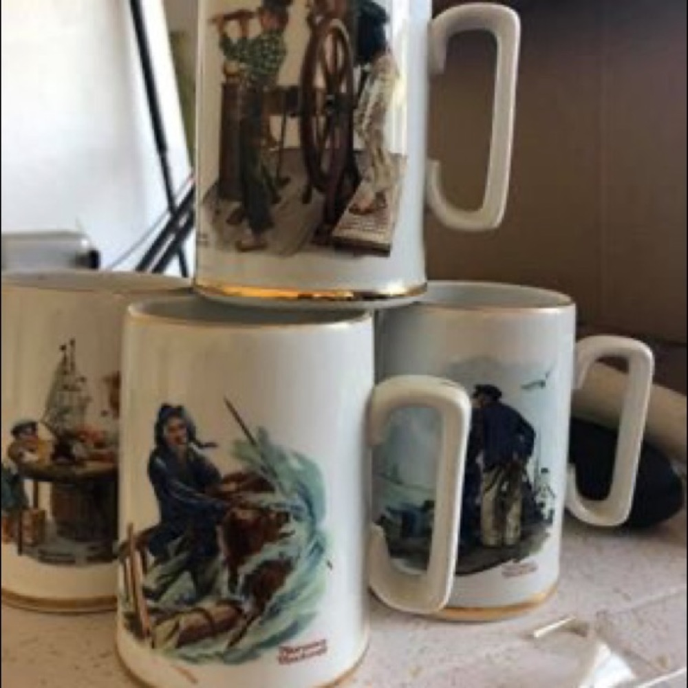 Norman Rockwell mugs